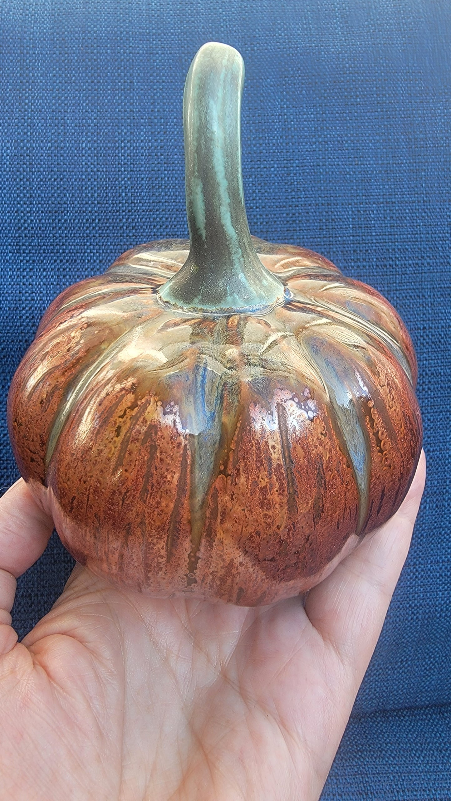 Pumpkin, Copper with matte green handle